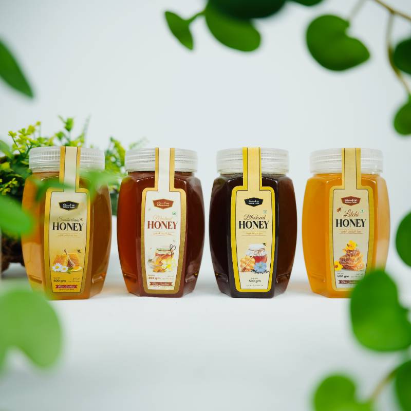 Sundarban & Blackseed Honey (1kg) + Free Litchi & Mustard Honey (1kg)